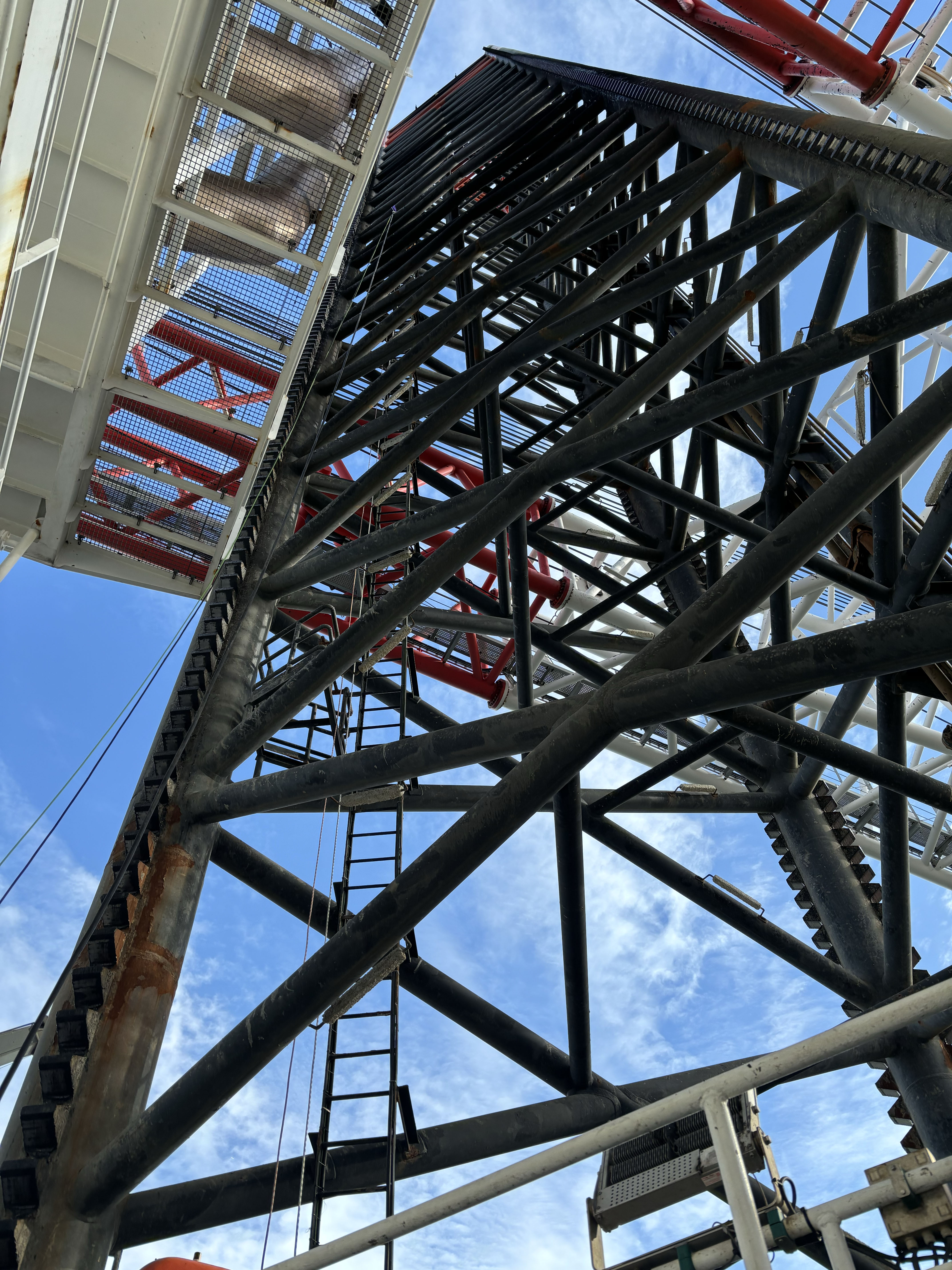 Offshore platform operations in rough seas